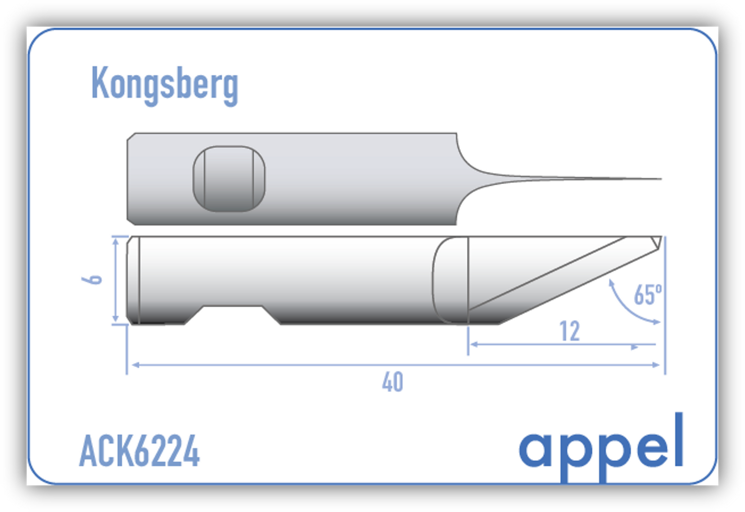 Blades for Kongsberg