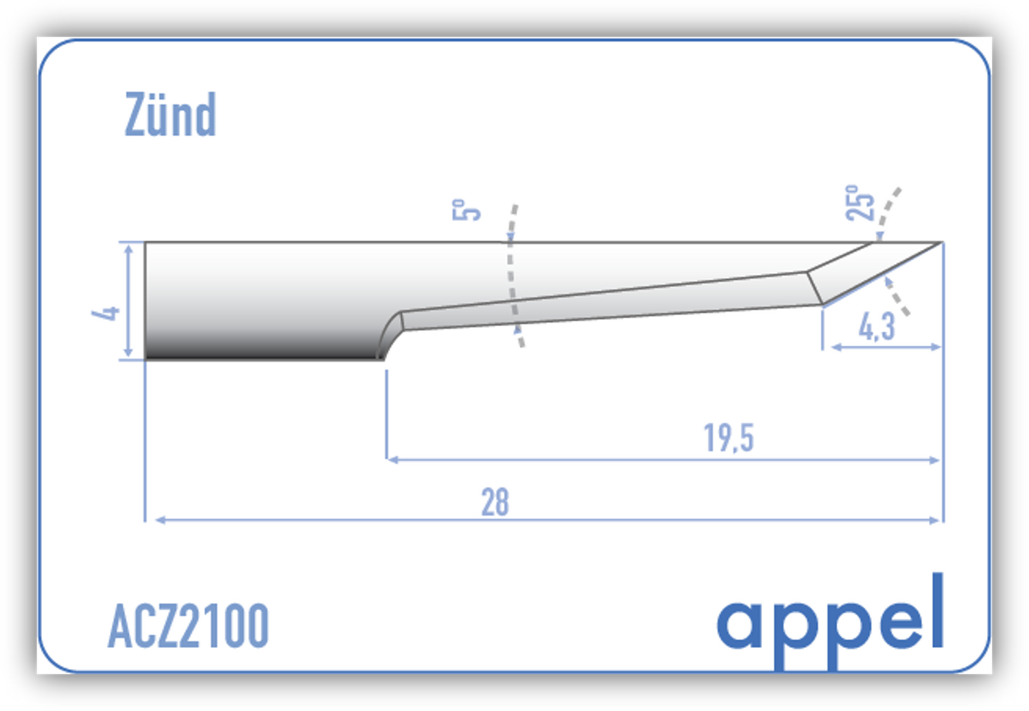 Blades for Zünd